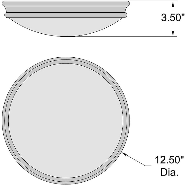 Atom, LED Flush Mount, Brushed Steel Finish, Opal Glass